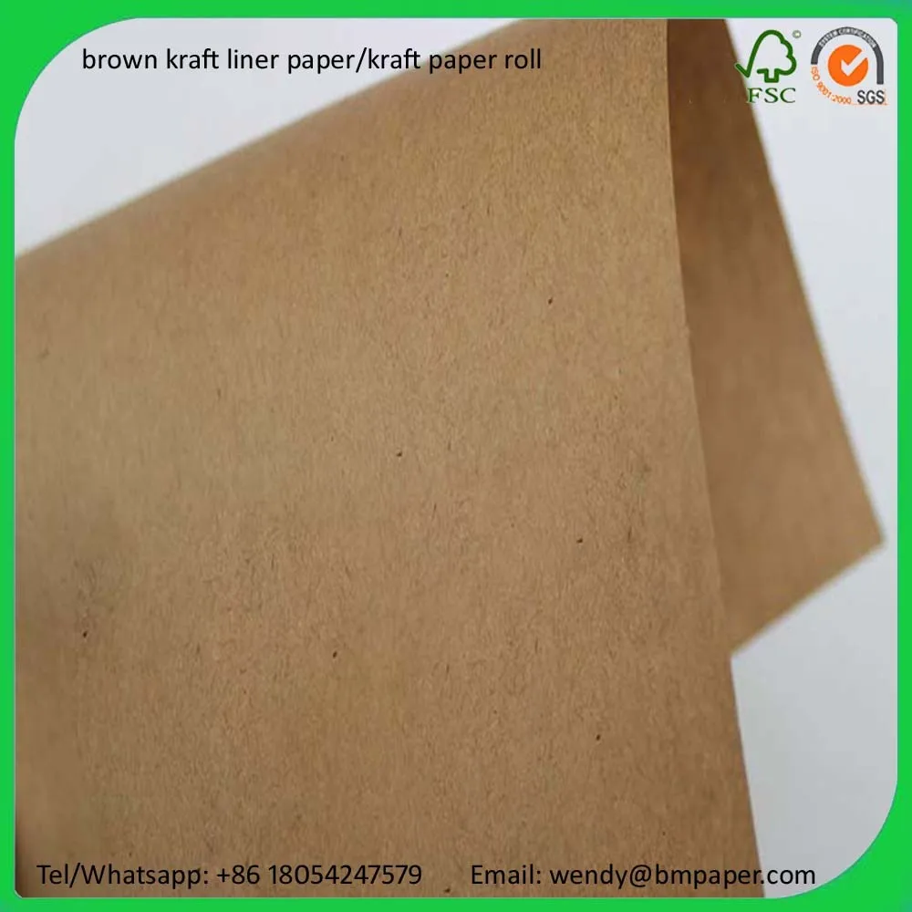 Brown Kraft Paper 300gsm Paper Rolls Making Machine And Kraft Paper