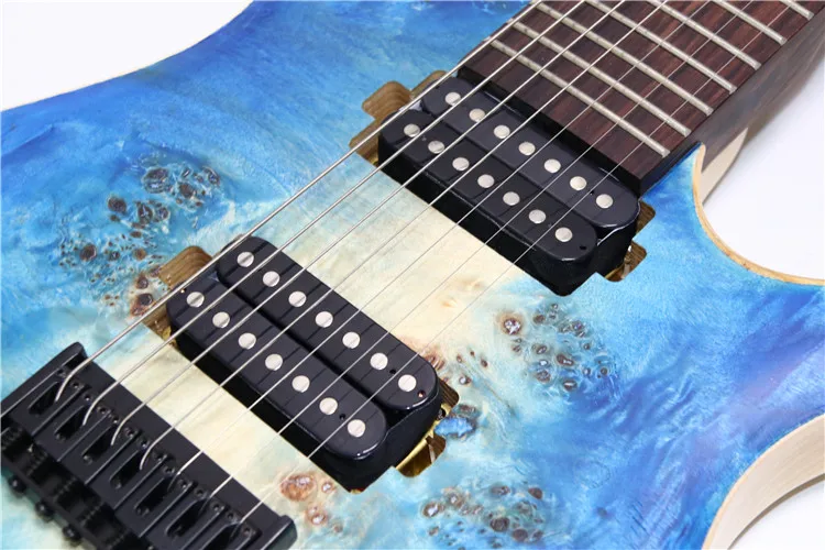 自定义标志俄罗斯乐器专业 7 弦木制电吉他