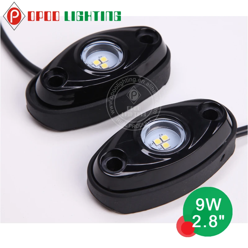 Mini LED Rock Light, 9W LED Work Light Rock Light for ATV Off Road