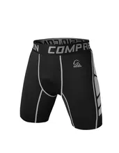 2015 man sport shorts workout men boxers tights compression shorts fitness gym shorts basketball running shorts male long boxer