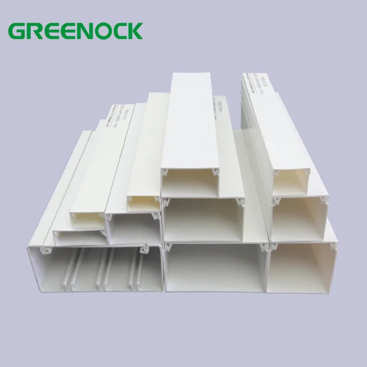 Wholesale Price Building Electrical Pvc Gutter Rectangular Size,Pvc