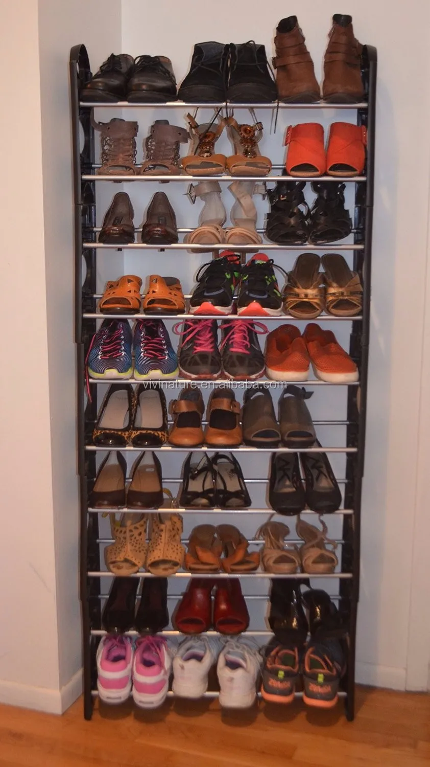 high quality shoe rack on 50 Pair Shoe Rack Storage Organizer 2 To 10 Tier High Quality Portable Shoes Closet Rack Buy Shoe Rack Storage Oranizer Portable Shoes Closet Rack Stacked Shoe Rack Product On Alibaba Com