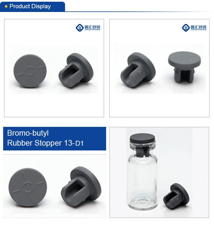 Frozen dry butyl pharmaceutical 13mm butyl rubber stopper for lyophilization