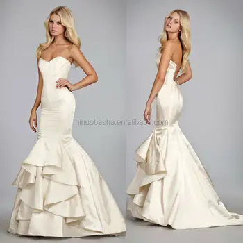 Satin Mermaid Wedding Dresses