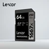 Original Lexar 250MB/s 1667x SD Card 64GB 128GB 256GB SDXC UHS-II U3 Flash Memory Card For 3D 4K Digital Camera