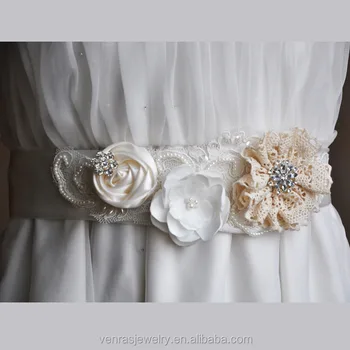 floral wedding belt