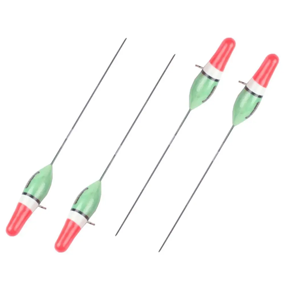 LSERVER 10pcs Collection Fishing Bobber Cork Float Lighted Balsa Wood Fish Tackle Colorful Tool