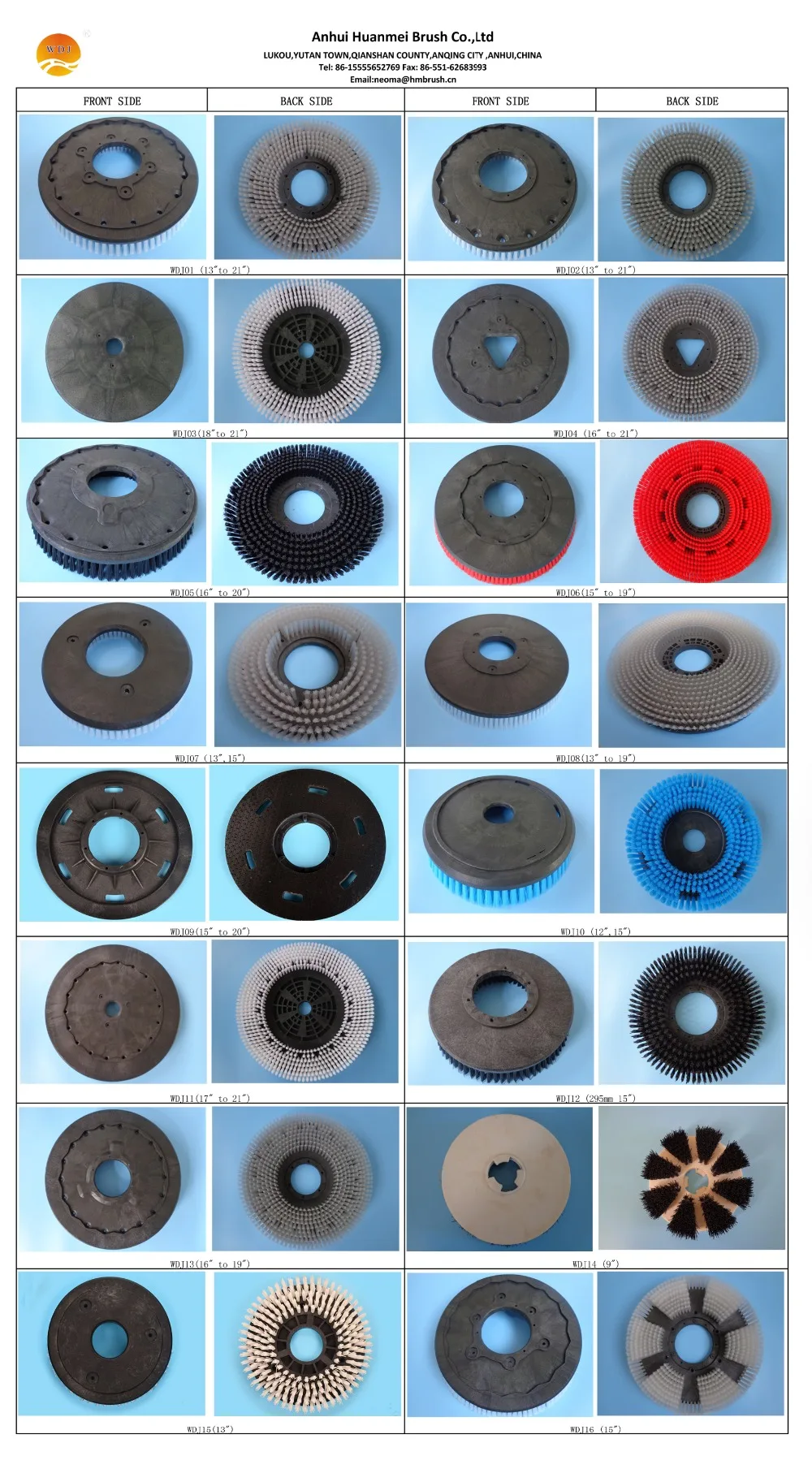 Round Floor Scrubber Brush Cleaning Brush For Gadlee Washing Machine