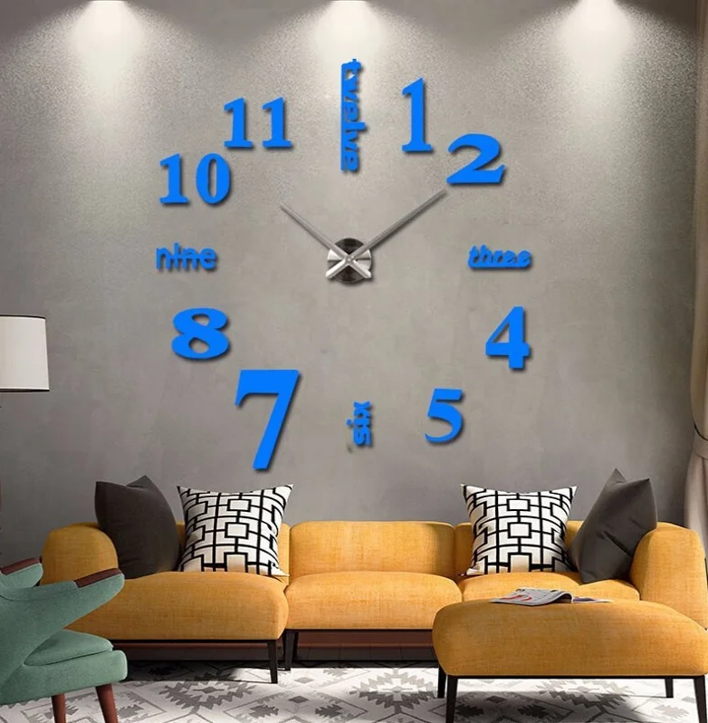 Fashion Creative Diy Wall Clock Dong Ho Dan Tuong Reloj De Pared Clock