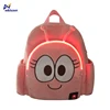 High quality cute kids backpack with USB kindergarten children smart led school bag