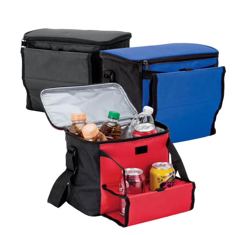 12 Can Capacity Cooler Shoulder Bag With Cup Holders Buy Cooler Bag