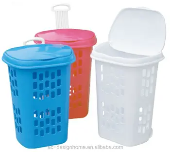 laundry basket with wheels and lid