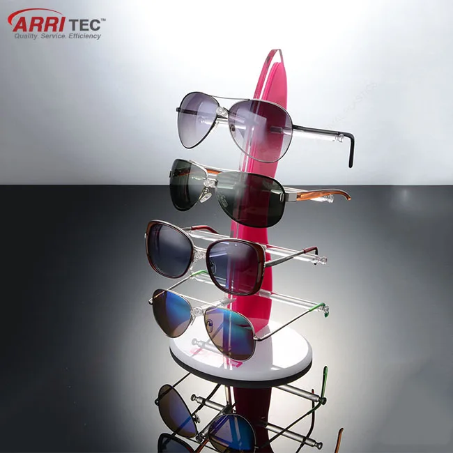 Optical Holder Eyeglass 5 Frames Rack Acrylic Sunglasses Display Stands