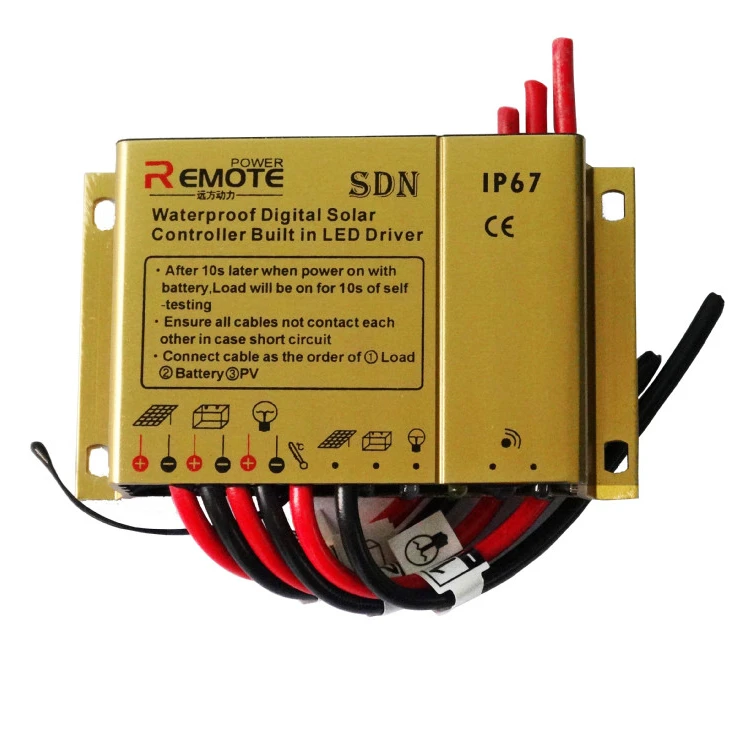 
China factory 30W to 200W circuit pwm solar charge controller with remote control 