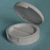 Empty Plastic Round Compact Outer 74mm Inner 58mm Foundation Compact Case