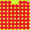 1 inch Stick & Splatter Self Adhesive Reactive Red Bullseyes - Gun - Rifle - Pistol - AirSoft - BB Gun - Pellet Gun - Air Rifle