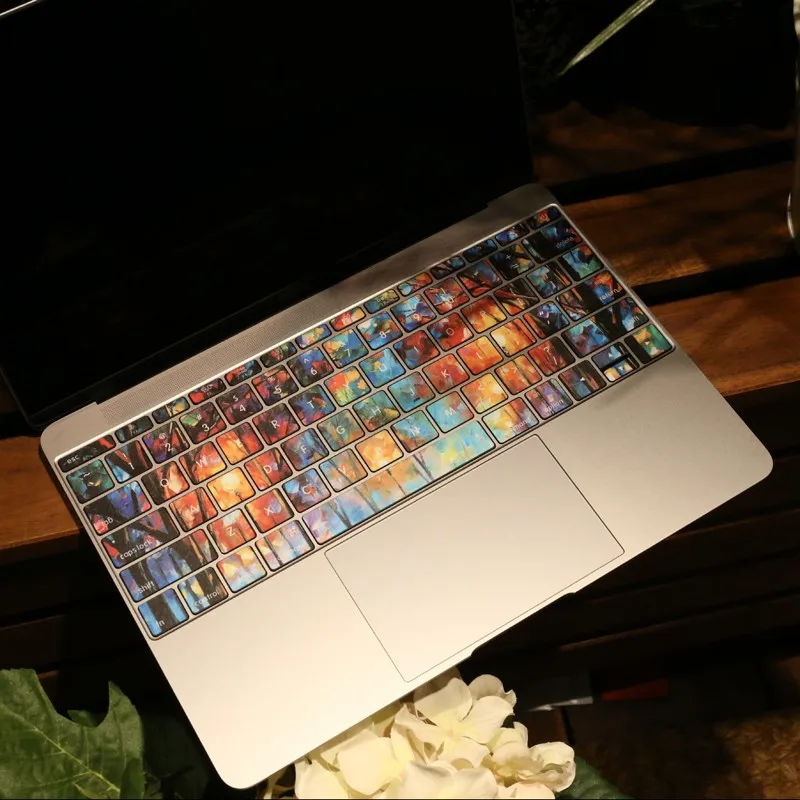 Popular Items Custom Uk Laptop Decorative Color Keyboard Sticker Decal Skin With Reusable