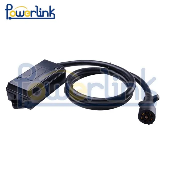 S80524 7way Trailer Cable Wre Spool 100ft/ 4*14awg(red,Brown,Green