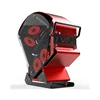 New design red color aluminum computer case transparent panel with fan power supply style gaming ATX PC case