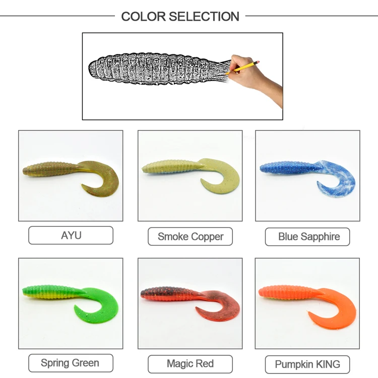 Honoreal Freshwater Grub Soft Plastic Lures For Whiting Buy Soft