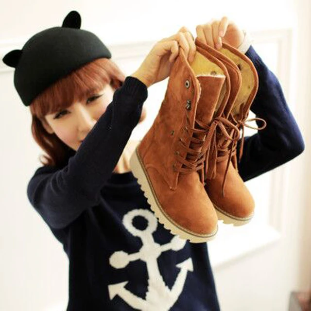 Suede Thicken Warm Snow Ankle Boots 