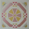 595mm*595mm 3D spray color flower design gypsum ceiling for interior decor suspended color gypsum ceiling tile