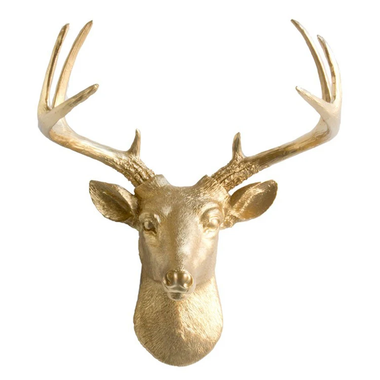 Art Animal Head Mounted Ornament Deer Head Wall Mount India - Buy Deer ...