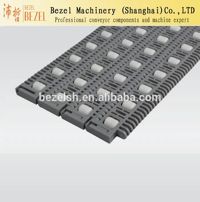 Ball Module Belt 400 type 50.8mm pitch modular belt with ball bearing roller used in ...