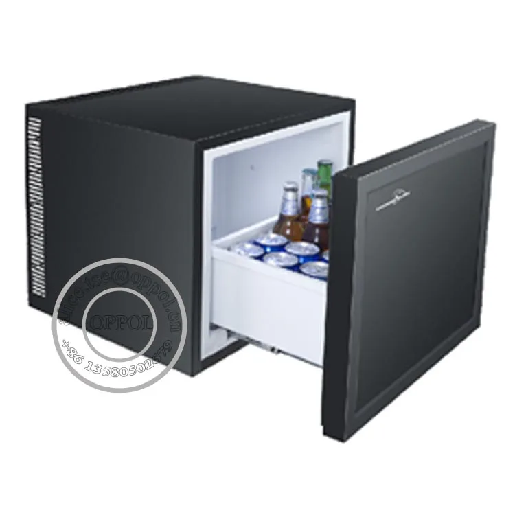 Small Drawer Fridge Black Mini Bar Fridge Hotel Mini Bar Fridge