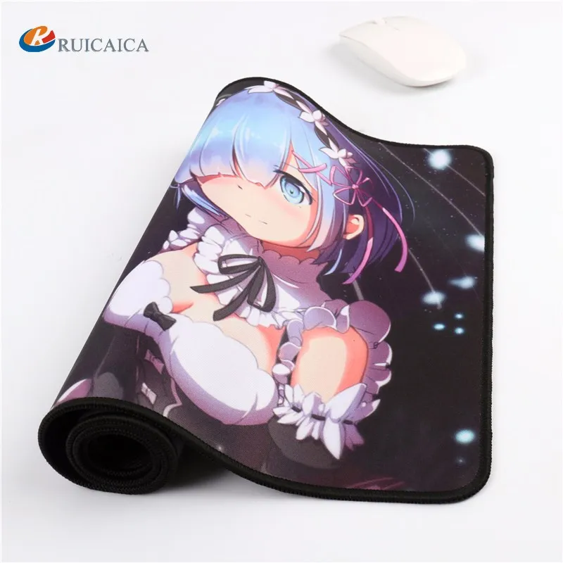 Alfombrilla De Ratón De Anime Japonesa,A Base De Goma,En Blanco Para