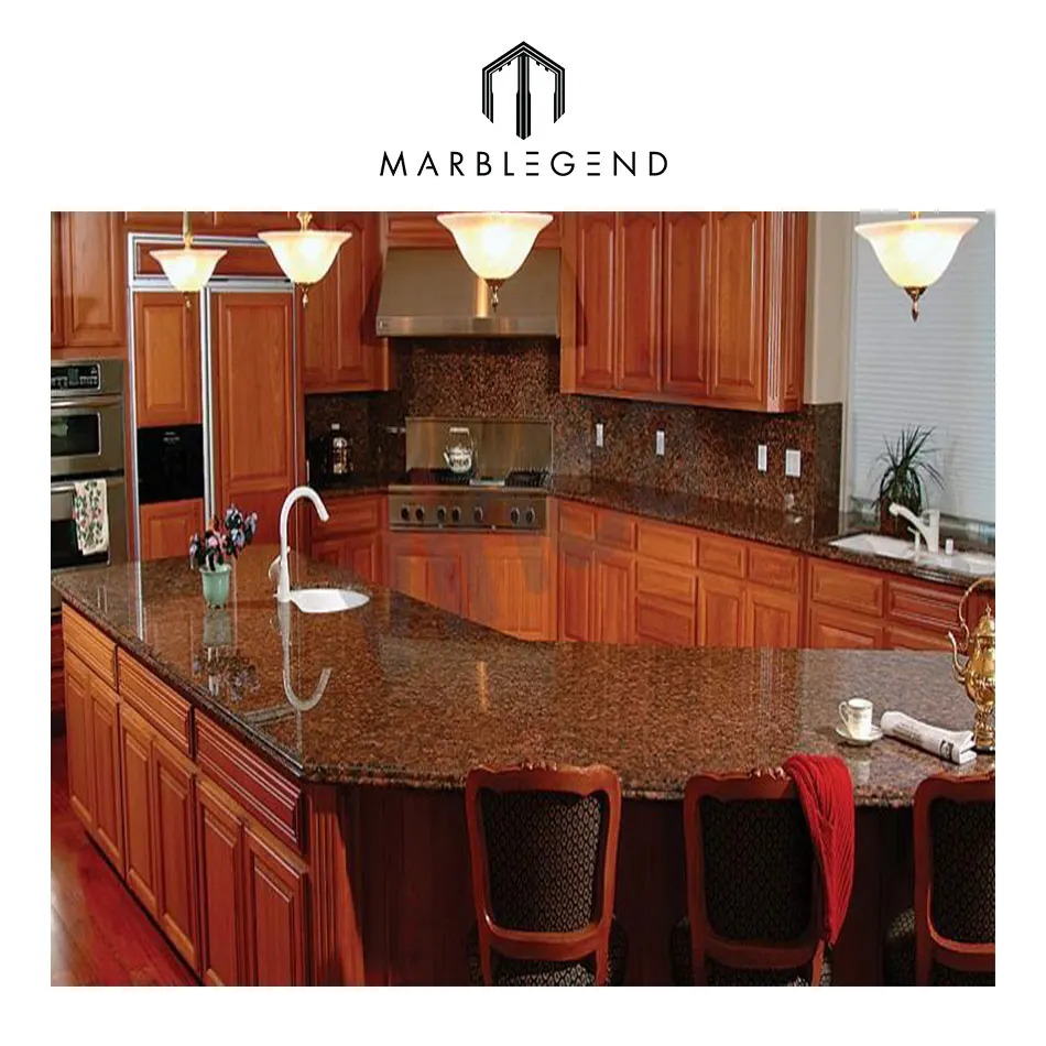 Red Ideas Granite Stone Tan Brown Granite Countertop For Kitchen