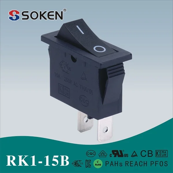 SOKEN SPST/SPDT ON-OFF/ON-ON 家電機器用 125V/250V ロッカスイッチ-押しボタンスイッチ問屋・仕入れ・卸・卸売り