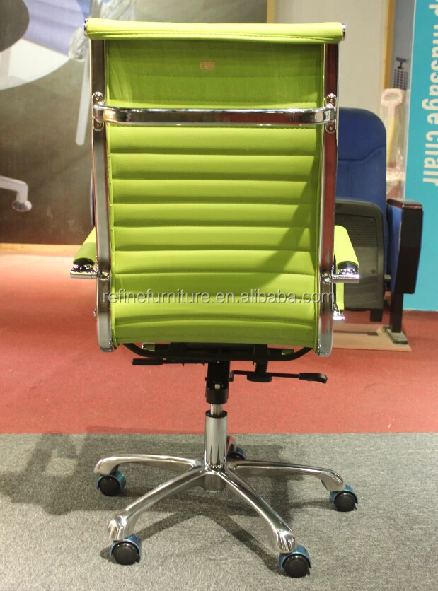 High Back Modern Swivel Leather Executive Lime Green Office Chair Rf