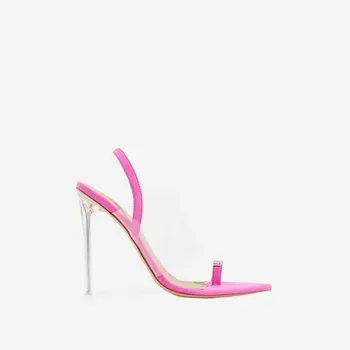 pointed perspex heels