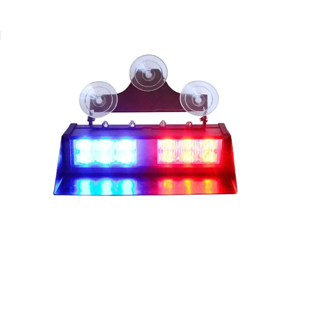 dual color 12 volt led visor dash light visor strobe light led windshield strobe light