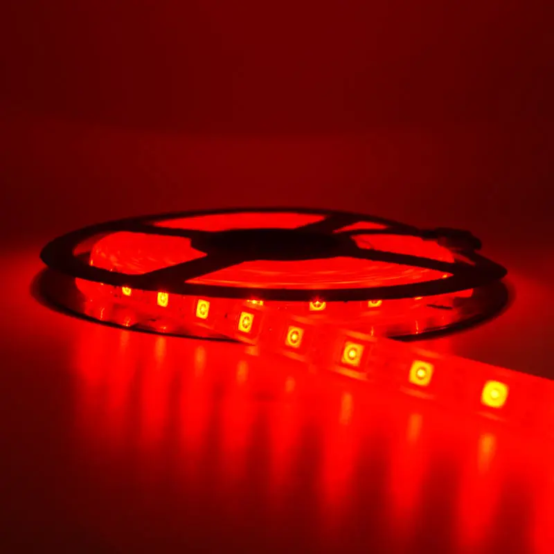 Waterproof 5050/3528/2835/5730  LED Strip Red Color 650nm DC 12V/24V/110V/220V Single Color