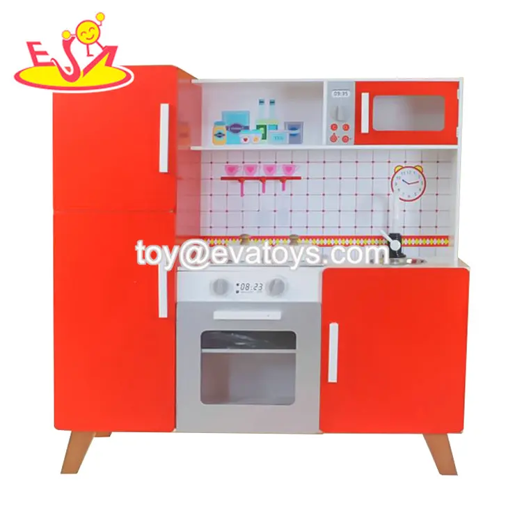 2019 New Arrival Children Blue Wooden Kitchen Toy For Pretend W10c446