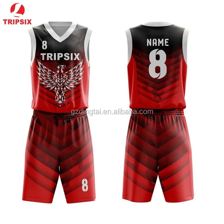 red color basketball jersey