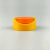Plastic oval flip top cap for shampoo bottle