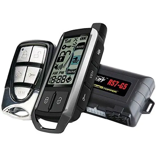 Crimestopper Rs7-G5 Cool Start 2-Way Fm/Fm Lcd Paging Remote-Start & Keyless-Entry System With Trunk Pop