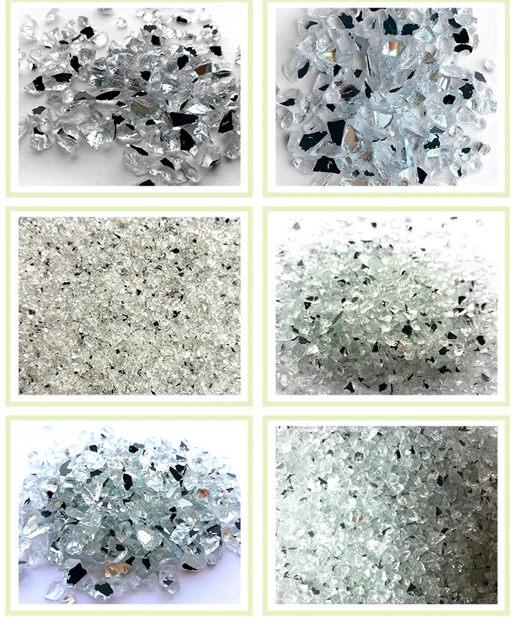 Clear 1.22.5mm Crushed Mirror Glass Chippings Buy Crushed Mirror