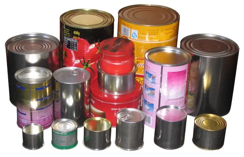 food packaging tins