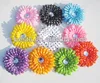 CF 0812 dotted decorative removable rhinestone craft silk gerbera daisy flower heads with clips added