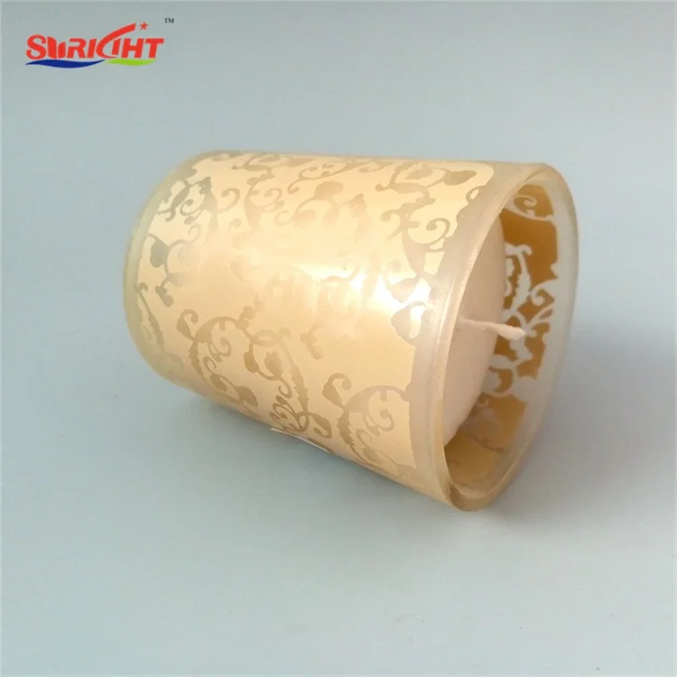Soy Wax Printing Pray Use Votive Glass Jar Cheap Candle Wholesaler