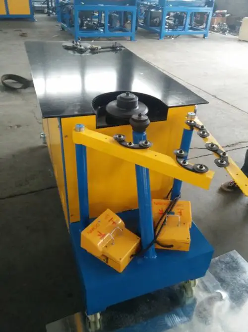 Galvanized Steel Circular Air Tube Manual Gutter Elbow Machine For Sale