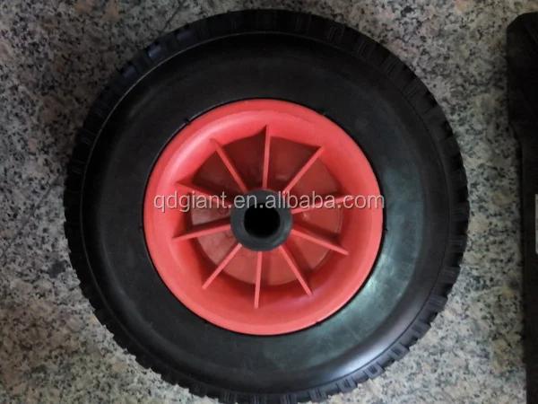 10 inch pu foam wheelbarrow wheel 3.00-6
