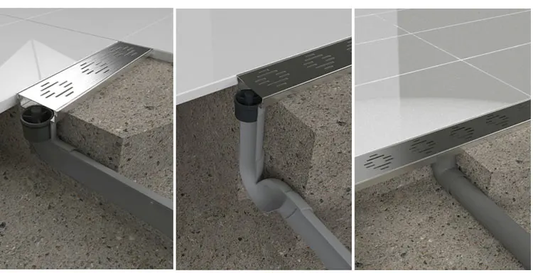 Bathroom 42mm Stainless Steel Outlet Shower Pop Up Floor Drain