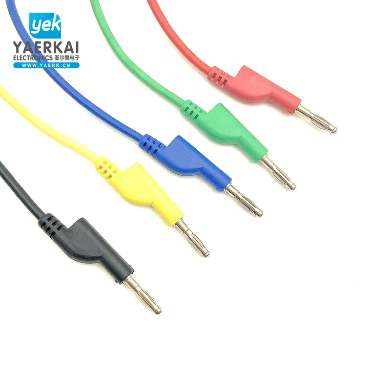 New designed stackable and retractable banana plug test lead leadswith large alligator clip - ANKUX.COM