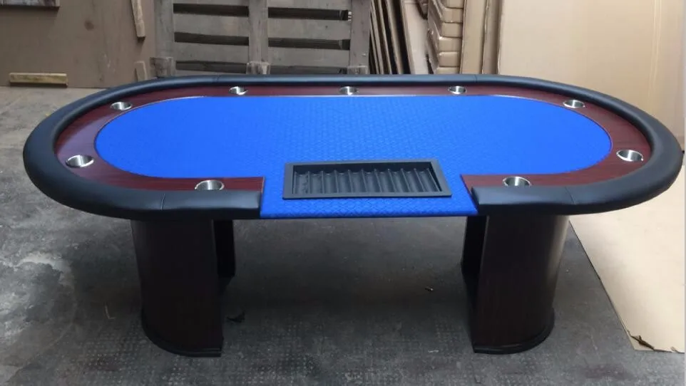 84 Inch Wooden Poker Table With Plastic Dealer Tray Buy Poker Table