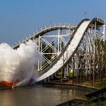 amusement flume ride water park factory large flume ride
